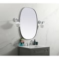 thumbnail image 3 of Elegant Decor Metal Frame Oval Mirror 30x40 Inch in Silver, 3 of 3