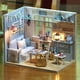 thumbnail image 4 of Casas de muñecas en miniatura para hacer tú mismo, juguetes de madera para niños, regalo de cumpleaños (azul), 4 of 9
