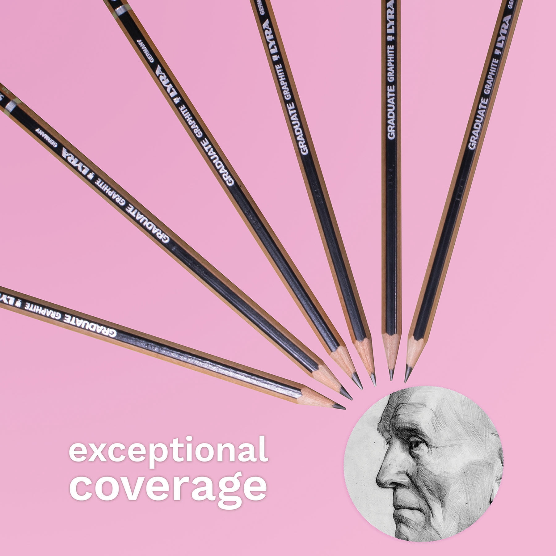 Lyra Graduate Graphite Pencil Set, Assorted Colors, 12 Per Set, 2 Sets