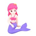 thumbnail image 1 of Aquarium Ornement Sirène Belle Figurines Miniatures Décoratives Sûres pour Aquarium Queue Courbée Cheveux Rouges, 1 of 20