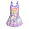thumbnail image 4 of Uourmeti Cartoon Astronaut Hamster Swim Dress for Girls Quick Dry Skirted One-Piece Swimsuit with Built-In Liner Perfect for Beach Pool Vacations, 4 of 8