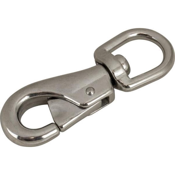 Sea Dog 146333-1 Boat Swivel Bull Nose Snap 1/2"Hook 1" Ring Dia. 4-1/2"L