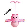 thumbnail image 4 of Pogo Ball with Handle Board Bouncing Ball Pink, 4 of 5