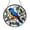 Acrylic 3.5 Inch, variant on Blue Bird Storm Sky Glass Style Ornament, Stained Glass Inspired Window Hanging Art, Decorative Accent