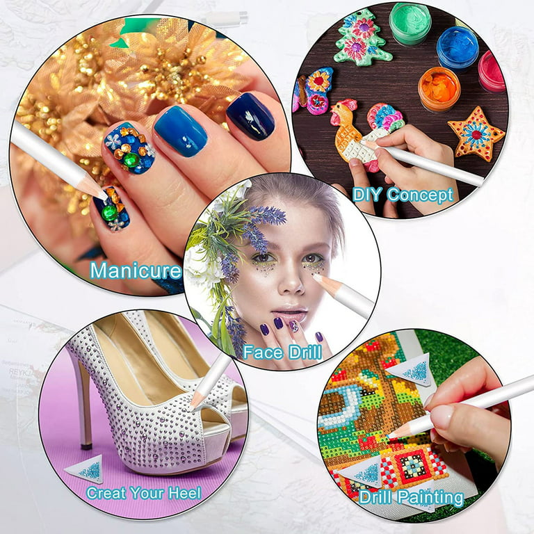 Nail Jewels, Nail Art Rhinestones , Nail Gems,Face Jewels,Nails Diamond  Kits for Women Nail Crystals for Nails Rhinestone for Makeup Kit Nail Art  (AB