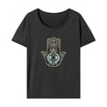 thumbnail image 1 of Camiseta de verano Yinane para mujer L informal con cuello redondo, 1 of 7