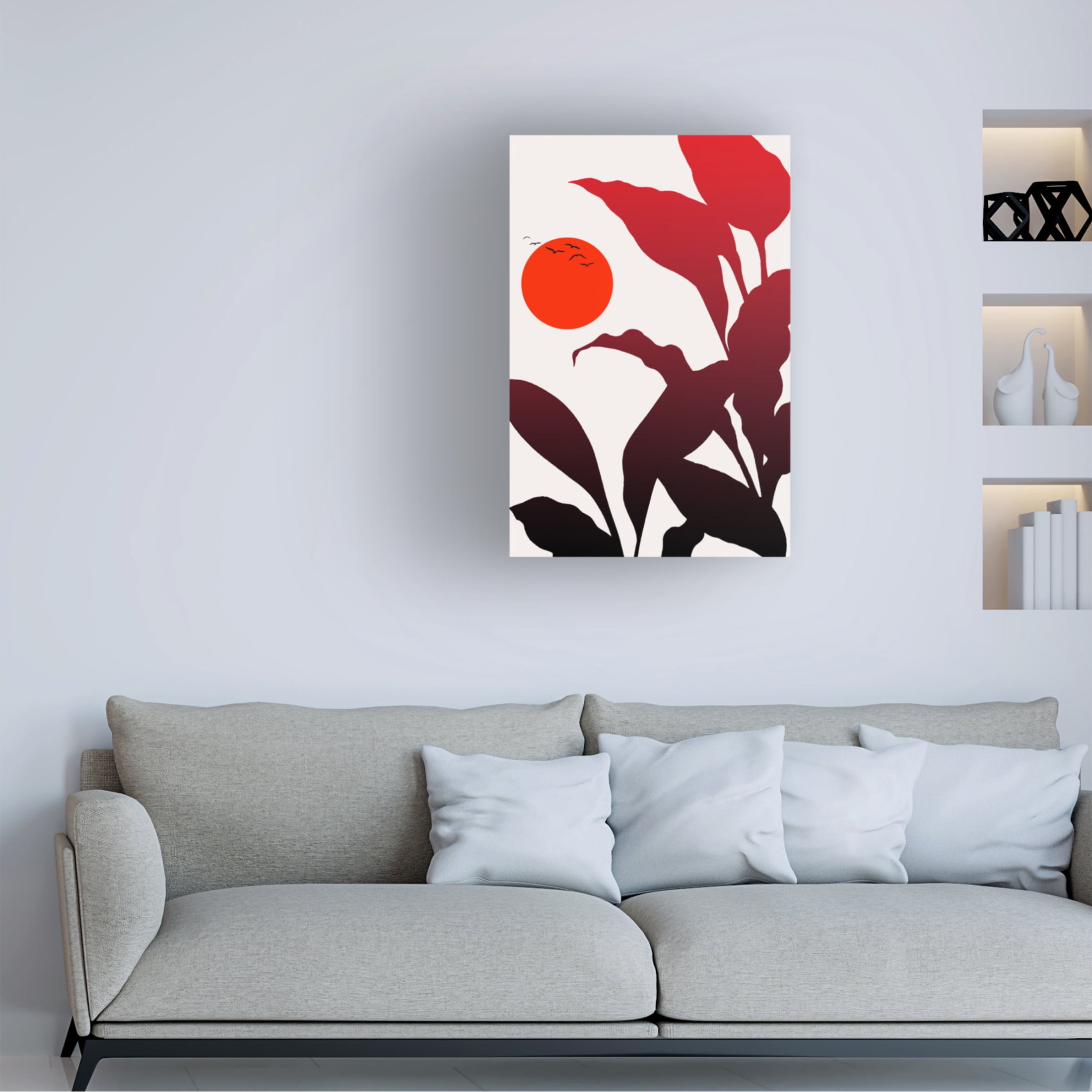 Trademark Fine Art Kubistika Tropical Sunset Canvas Wall Art