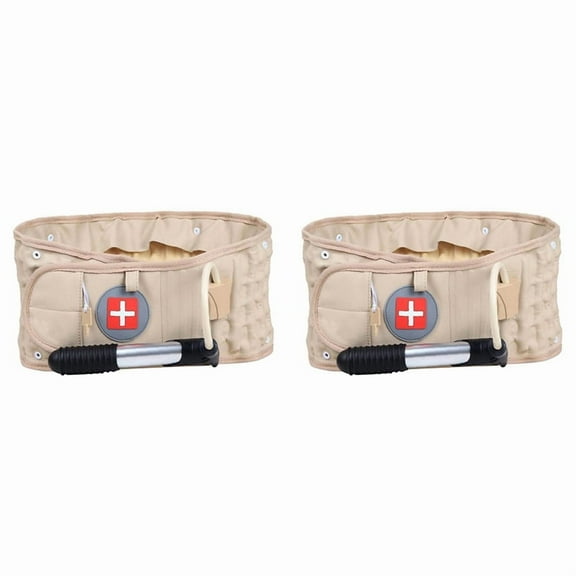 NEW 2X Back Decompression Belt Lumbar Support Waist Brace Spinal Traction Extender Size for 29-49 Inches