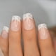 thumbnail image 1 of Press on Nails iBeautying White French Silver Line semitransparente, 1 of 8