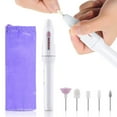 thumbnail image 1 of Electric Manicure Kit Portable 5 In 1 Nail Drill File Grinder Grooming Kit Callus Remover Nail Buffer Nail Polishers Nail Art File Manicure Pedicure Tool For Home Salon, 1 of 6