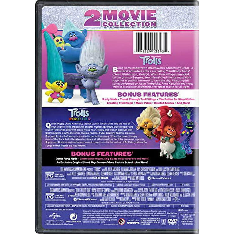 Dreamworks Animated: Trolls Trolls World Tour, Original 2-Movie