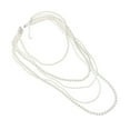 thumbnail image 3 of MOVTOTOP Long Layered Simulation Pearl Necklace For Women Elegant Multi Strand Beaded Necklace For Sweaters Fashionable And Versatile Neck Decoration, 3 of 8