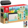 Nintendo Switch Animal Crossing: New Horizons Edition with Green and Blue Joy-Con - 32GB Internal Storage - 802.11AC WiFi, Bluetooth 4.1, Type-C - Carrying_Case - Super Mario 3D All-Stars