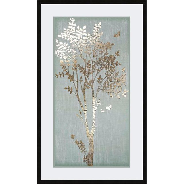 Somerset House Publishing 2293 Silhouette de Sage I&44; Impression Fine Art Texturée Encadrée