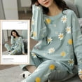 thumbnail image 3 of Pijamas de poliéster Kawaii para mujer, ropa de dormir de manga larga, servicio a domicilio, dibujos animados, informal, talla grande 5XL, primavera y otoño, 3 of 4