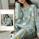 thumbnail image 3 of Pijamas de poliéster Kawaii para mujer, ropa de dormir de manga larga, servicio a domicilio, dibujos animados, informal, talla grande 5XL, primavera y otoño, 3 of 4