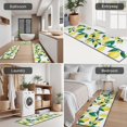 thumbnail image 5 of Yellow Lemon Fruit Branches White Pattern Kitchen Rugs Sets Of 3,Kitchen Runner Rugs Non Skid Washable,Decorative Kitchen Floor Mats for Kitchen,Sink,Laundry,17"x30"+ 17"x47" + 17"x59", 5 of 6