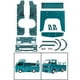 thumbnail image 1 of Kits Envolventes de Cuerpo de Plástico Baoblaze Visera Decorativa para Ventana Deflector Alerón Trasero para RC verde, 1 of 8