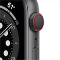 thumbnail image 5 of Apple Watch Series 6 GPS + Cellular, 44mm Space Gray Aluminum Case with Black Sport Band - Regular, 5 of 8