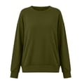 thumbnail image 4 of BUIGTTKLOP Crewneck Sweatshirts for Women Fall Fashion Pullovers Fleece Long Sleeve Sweatshirts Tops, 4 of 8