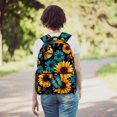 thumbnail image 6 of Lightweight Backpack Sunflower Butterfly School Bag Travel Laptop Daypack for Men Women Casual Rucksack, 6 of 6