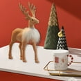 thumbnail image 5 of zhmrfg Christmas Reindeer Plush Figurine Ornament with Antlers for Table Shelf Window Adds Elegant Holiday Charm Festive Ambience for Indoor Outdoor Home Office Seasonal Decor, 5 of 6