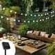 thumbnail image 4 of Luces de Navidad con globo solar, 21 pies, 30 luces LED con forma de globo solar, para exteriores, impermeables, con bola de burbujas de cristal, luces para patio, jardín, pérgola, cenador, bistró, fiesta, blanco frío Sailing Electrónica, 4 of 6