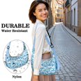 thumbnail image 5 of Fashionable Hobo Bag for Women – Durable & Comfortable, Artistic Butterfly Pattern, Cute Tropical Floral Aesthetic Purse, 5 of 5