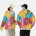 thumbnail image 6 of Sigee Colorful Wool Balls Print UPF50+ Men's Sun Protection Hoodie Shirt SPF UV Shirt Long Sleeve Fishing Outdoor Lightweight, S-3XL, 6 of 9