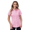 thumbnail image 5 of Siliteelon Short Sleeve Cotton Work Shirts for Women Basic Button Up Shirt, 5 of 7