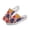 Abstract Geometric Pattern, variant on Chririnla Unisex Orange Polka Dot Mesh Slip On Clogs | Breathable Lightweight Summer Shoes for Indoor Outdoor