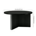 thumbnail image 7 of Evelyn&Zoe Anders 32" Wide Round Coffee Table, Black Grain, 7 of 7