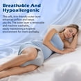 thumbnail image 6 of AMTPM Knee Pillow for Side Sleepers, Ergonomic Contoured Memory Foam Leg Pillow with Non-Slip Strap Design, Breathable Washable Cover for Pregnancy, 6 of 11