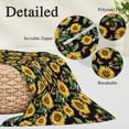 thumbnail image 3 of Sunflowers Pillow Covers 24"x36", Farmhouse Botanical Blossom Florals Butterfly Soft Brushed Microfiber Breathable Throw Pillow Covers, Pillowcase with Zipper for Couch Sofa Bedroom Living Room, 3 of 9
