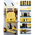 thumbnail image 6 of Accreate Hydraulic Material Lift, 440Lbs Lift Dolly 36" Max Lift, Upgraded Pallet Stacker Winch Stacker, Forklift, Truck Dolly, Pallet Jack, Hand Forklift with Steel Platform, 6 of 8