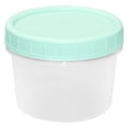 thumbnail image 3 of 1 Pcs Plastic Containers with Lids,Mini Plastic Containers,Reusable Transparent Stackable Storage Containers, for Snack Lunch Meal Prep Salad Dressings,Leakproof Freezer Containers,(Green,160ml), 3 of 8