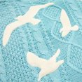 thumbnail image 3 of Cárdigan de punto azul suelto para mujer, cárdigan especial con bordado de pájaros Y2k, suéter Vintage, tendencia de otoño, 2024, 3 of 5