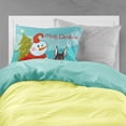 thumbnail image 2 of Carolines Treasures BB1865PILLOWCASE Snowman with Doberman Fabric Standard Pillowcase Standard multicolor, 2 of 2