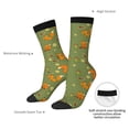 thumbnail image 4 of Gukieu Squirrel And Nuts Print Contrast Color Mid-calf Socks, Sweat-wicking Athletic Socks, Unisex Clothing Accessories, 4 of 6