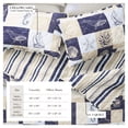 thumbnail image 3 of Coastal Quilt Set - Lightweight, Soft, All-Season - 3-Piece Reversible Bedding Set (Twin / Twin XL, Coastal Patchwork), 3 of 6