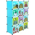 thumbnail image 4 of Armario Modular Infantil Armario para niños DIY Estantería infantil Organizador Modular para Niños 111x37x147cm 12 Cubos esquí esquí Gafas de esquí, 4 of 5