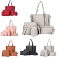 thumbnail image 2 of Coofit 4PCS Women Handbag Set Fashion Solid Color Creative Shoulder Bag Clutch Bag, 2 of 7