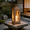 1PCS, variant on NANIL 14" Modern Rattan Lantern, Hand-Woven Cathedral Arch Candle Holder, Natural Wicker Hurricane for Pillar Candles, Rustic Boho Decor for Tabletop Mantel Shelf Indoor Outdoor