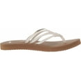thumbnail image 2 of Sanuk Women's Yoga Sandy Flip-Flop, Tan/White, 8, 2 of 5