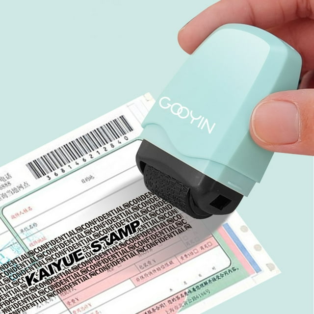 Oleegame 1PC Ten Dollar Items Random Confidential Single Applicator Information Photosensitive Privacy Express Roller Seal Seal Code Alteration Personal Office Stationery 1ML Green