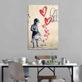 thumbnail image 3 of Banksy Graffiti Grow Love Gifts Canvas Painting Poster Wall Art Decorative Picture Prints Modern Decor 16x24inch(40x60cm), 3 of 6