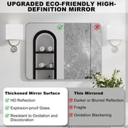 PAIHOME Gold Metal Framed Bathroom Mirror for Wall, Vanity Mirror for Modern Decorative