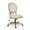 Beige/Natural Brown, variant on Elliston Upholstered Swivel Office Chair, Beige and Natural
