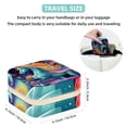 thumbnail image 5 of Rainbow Unicorn Travel Portable Square Jewelry Boxes Display Case - Travel Organizer for Girls and Women, 5 of 6