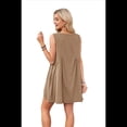 thumbnail image 3 of Vestido Mini Sin Mangas Color Caqui M, 3 of 7